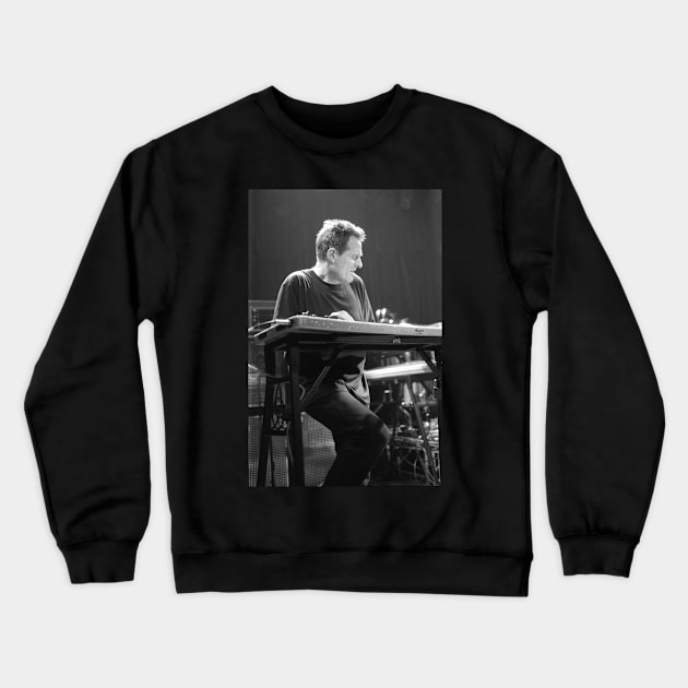 John Paul Jones BW Photograph Crewneck Sweatshirt by Concert Photos